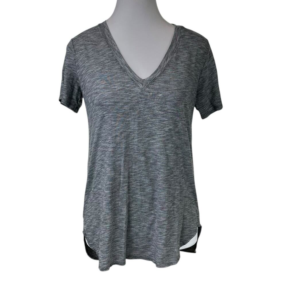 Cloth & Stone Heather Gray V Neck Tee Shirt Size XS